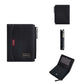 Portefeuille homme compact en cuir PU vintage avec zip, RFID et porte-cartes multifonction