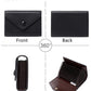 Porte-carte antivol RFID en cuir litchi pour femme
