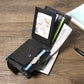 Portefeuille homme vintage en cuir de vachette avec protection RFID