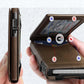Portefeuille métallique Double Flip pour homme - Sécurité RFID et multifonction