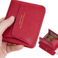 Portefeuille femme  en simili cuir grainé avec porte-monnaie zippé