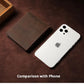 Portefeuille homme cuir crazy horse bifold ultra slim RFID compact vintage
