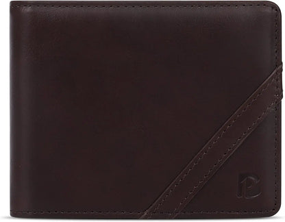 Portefeuille bifold en cuir de grain supérieur avec protection RFID