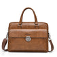 Mallette business en cuir PU pour homme avec bandoulière amovible
