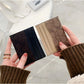 Porte-cartes luxe en cuir pu ultra-mince avec multi-emplacements pour femmes