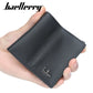 Portefeuille homme cuir véritable compact avec porte-cartes et bouton pression