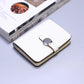 Porte-carte en cuir de vachette grainé avec fermoir design - luxe unisexe