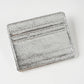 Porte-carte ultra-fin en cuir pu effet pailleté pour homme et femme
