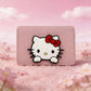 Porte-carte Sanrio Hello Kitty en cuir PU avec motif cartoon pour femme