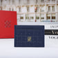 Porte-cartes classique  ultra-mince avec design lettre et texture cuir