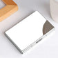 Porte-cartes RFID aluminium compact unisexe avec fermeture clip et design rigide sécurisé