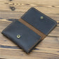 Porte-cartes en cuir véritable crazy horse vintage avec protection rfid et clip