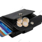 Porte-carte luxe en cuir et fibre de carbone avec protection RFID
