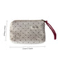 Porte-monnaie en toile à motifs cœurs pour femme avec fermeture zippée