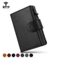 Porte-carte luxe en cuir et fibre de carbone avec protection RFID