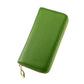 Portefeuille long femme en cuir véritable avec zip grande capacité porte-cartes et téléphone