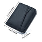Porte-cartes zippé multifonction en simili cuir grainé avec compartiments et porte-monnaie