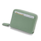 Portefeuille porte-cartes femme cuir véritable compact zippé anti-RFID 14/20 cartes