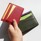 Porte-carte en cuir de vachette véritable personnalisable – Luxe minimaliste