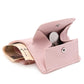 Portefeuille femme compact en simili cuir grainé avec protection RFID