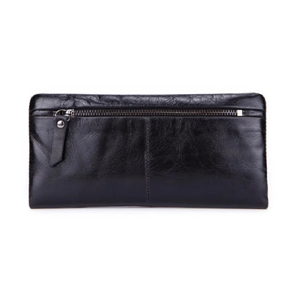 Portefeuille long vintage en cuir de vachette - Pochette business pour homme