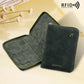 Porte-passeport zippé en cuir PU RFID avec rangements multiples pour voyage