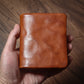 Portefeuille bifold en cuir véritable luxe - format compact et léger