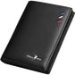 Portefeuille homme en cuir véritable compact avec porte-cartes et compartiments slim élégant