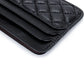 Porte-carte de luxe en cuir de mouton ultra-mince avec motif en damier