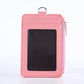 Porte-cartes compact en cuir PU avec fermeture zippée unisexe mini portefeuille
