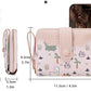 Portefeuille court à motif dinosaure mignon avec blocage rfid et bouton pression pour femme
