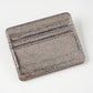 Porte-carte ultra-fin en cuir pu effet pailleté pour homme et femme