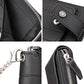 Portefeuille homme cuir véritable RFID grande capacité zip et rabat sécurisé