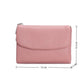 Portefeuille femme compact en cuir PU souple avec fermeture zippée et porte-monnaie
