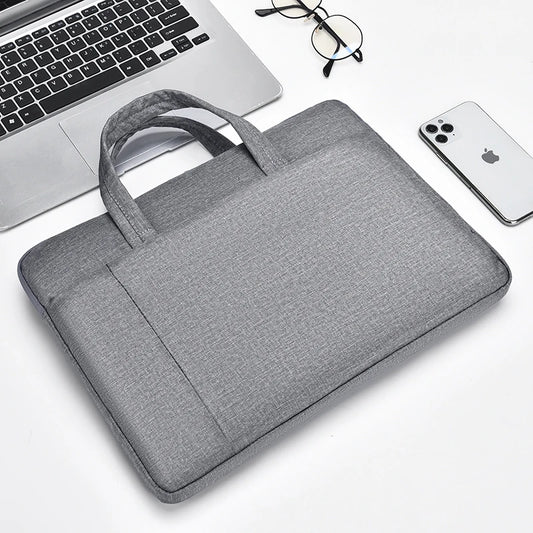 Sacoche ordinateur portable 15,6 pouces en tissu Oxford avec compartiment documents