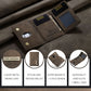 Portefeuille trois volets en cuir rétro avec protection RFID pour homme