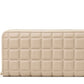Portefeuille long matelassé pour femme avec fermeture éclair et multi-compartiments cartes
