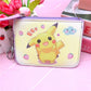 Portefeuille Pokémon Pikachu en cuir avec fermeture zippée et porte-clés