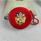 Porte-monnaie rond en peluche One Piece pour enfants et fans d'Anime