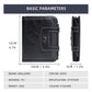 Portefeuille pour Homme - Style Moto & Biker avec Sécurité Anti-Vol