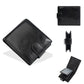 Portefeuille homme PU cuir zippé compact avec porte-cartes et porte-monnaie