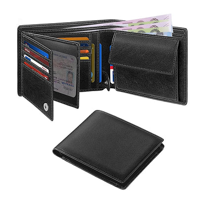 Portefeuille Homme Multi-Fonctions RFID - Haute Capacité 15 Cartes & Slim