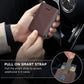 Portefeuille homme slim en cuir microfibre avec clip billets et protection RFID