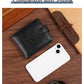 Portefeuille en cuir PU pour homme – Portefeuille bifold slim avec porte-cartes, porte-monnaie et fermeture à boucle