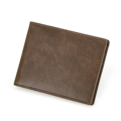 Portefeuille slim en cuir véritable pour homme - format mini