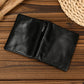 Portefeuille homme cuir véritable vintage RFID avec zip et porte-cartes compact