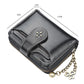 Portefeuille court vintage en cuir pu pour femme avec porte-monnaie