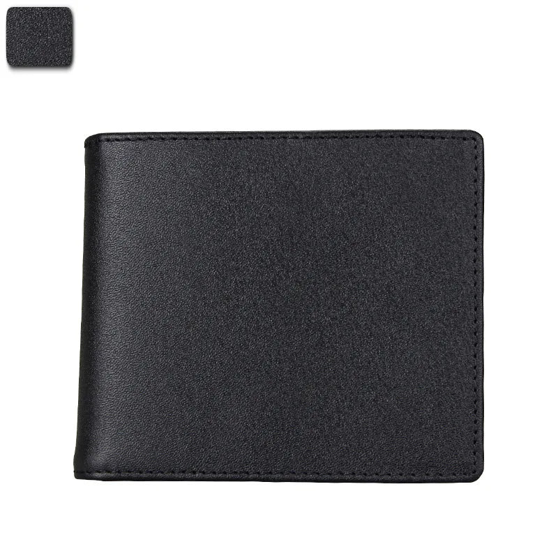 Portefeuille homme en cuir véritable vintage RFID compact avec porte-cartes et billets