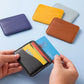 Porte-cartes multi-compartiments en simili cuir ultra fin grande capacité unisexe