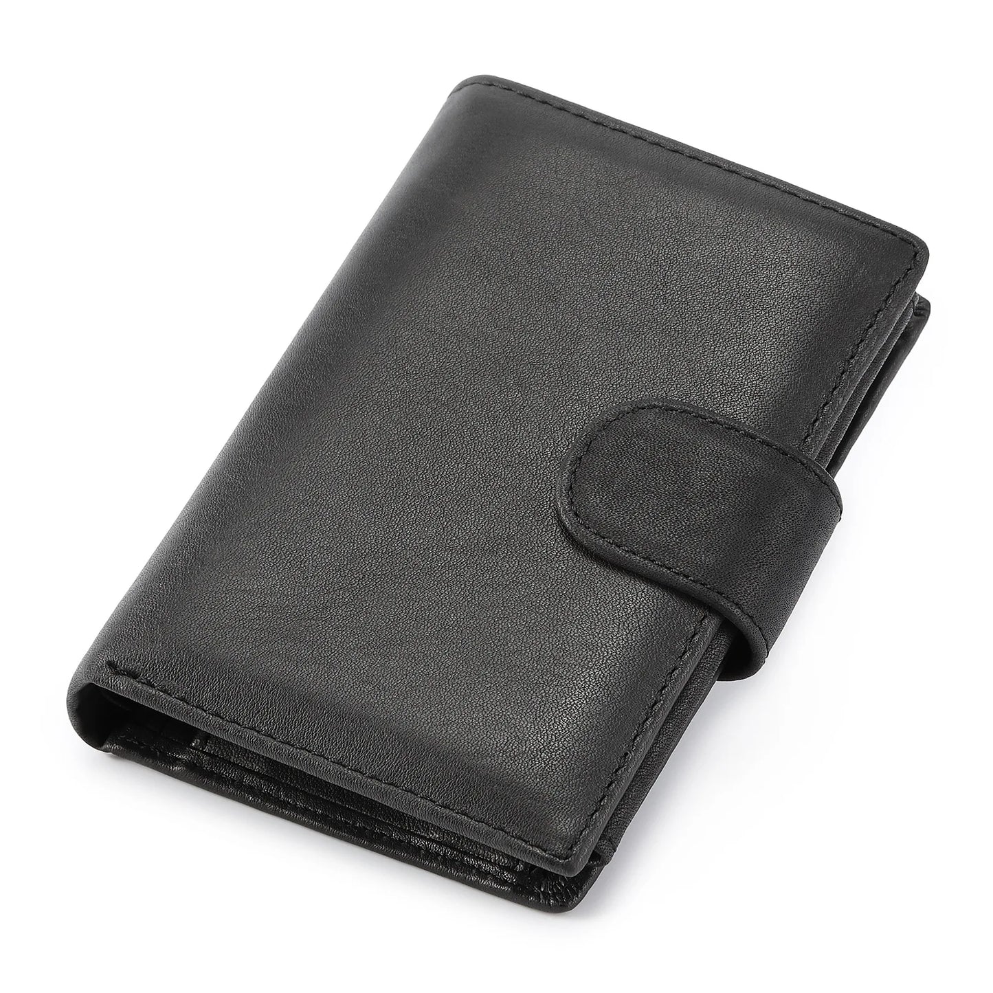 Portefeuille Homme en Cuir de Vachette Véritable 100% avec Protection RFID et Style Vintage